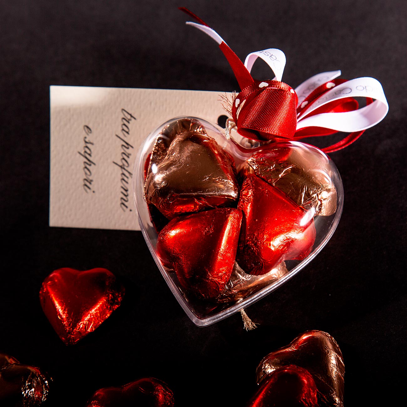 Scatola Cuore con cuori ripieni 72g - Image 2